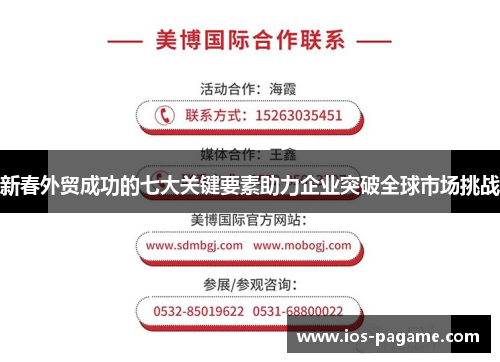 新春外贸成功的七大关键要素助力企业突破全球市场挑战 新春外贸成功的七大关键要素助力企业突破全球市场挑战
