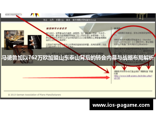 马德鲁加以762万欧加盟山东泰山背后的转会内幕与战略布局解析 马德鲁加以762万欧加盟山东泰山背后的转会内幕与战略布局解析